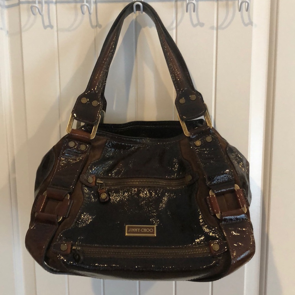 Jimmy Choo chocolate brown bag